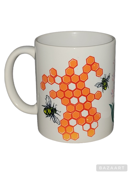 Honeycomb and Bees Mug